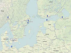 Princess Cruises Baltic 11-day route