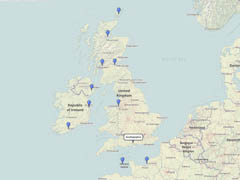 Princess Cruises British Isles 12-day route